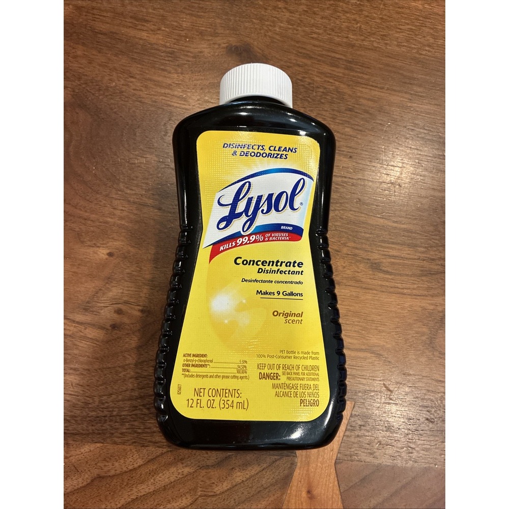 Lysol Concentrate Disinfectant - Original Scent - 12 Fl Oz, Makes 9 Gallons
